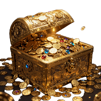 Goldene Schatztruhe symbolisiert den Mega Jackpot bei Total Casino